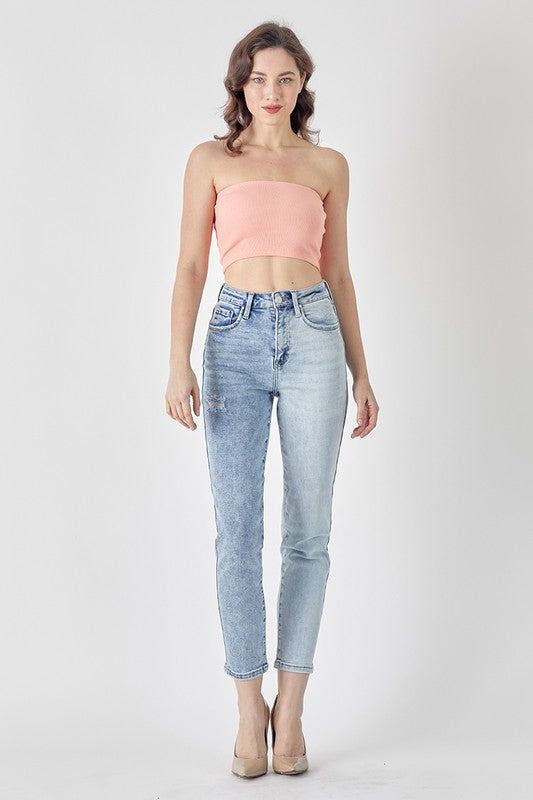 Two Sides To Every Story Two Tone Girlfriend Risen Jeans