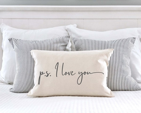 PS I Love You Decorative Pillow