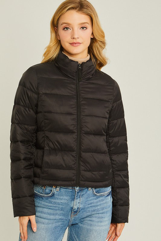 Perfect For You Black Puffer Jacket
