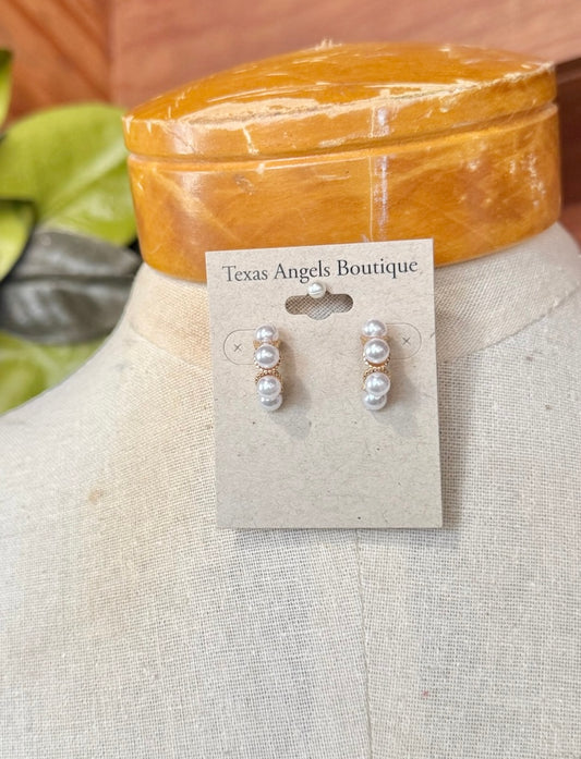 Pearl Hoop Earrings