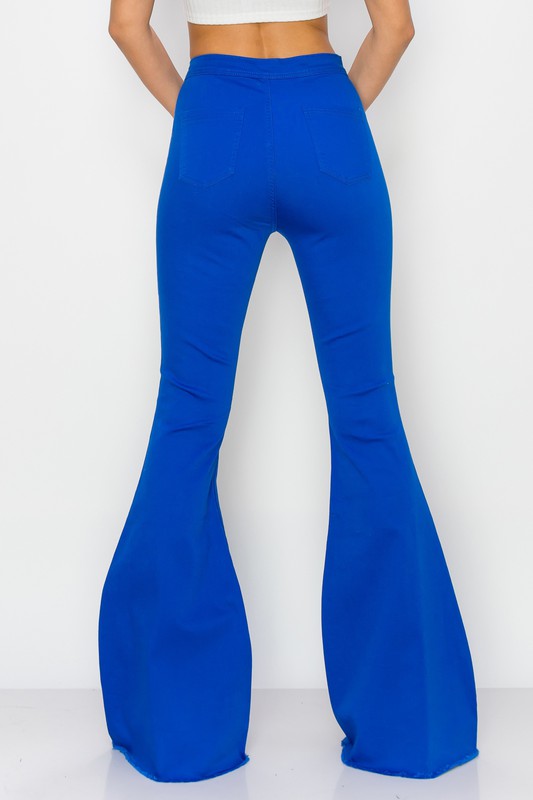 Game Day Ready Royal Blue Bell Bottoms