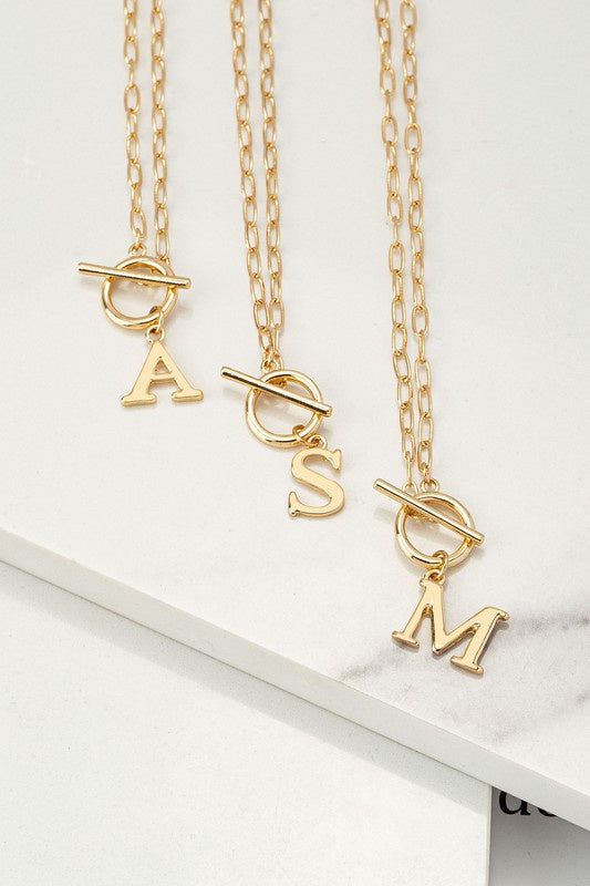 Gold Initial Necklaces