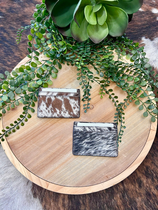 RESTOCK MYRA Cowhide Card Holder