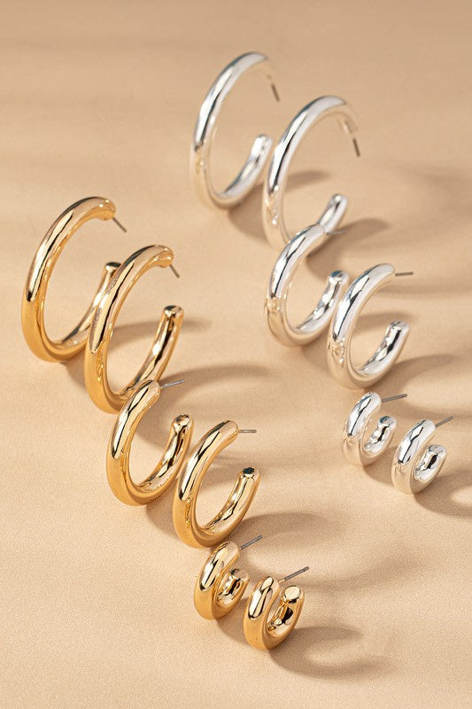 Silver Hoop Earrings