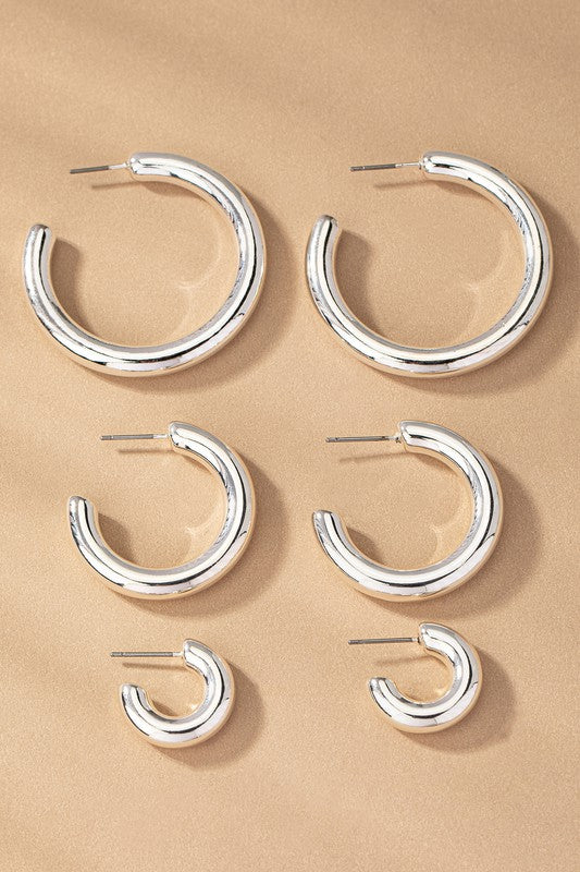 Silver Hoop Earrings