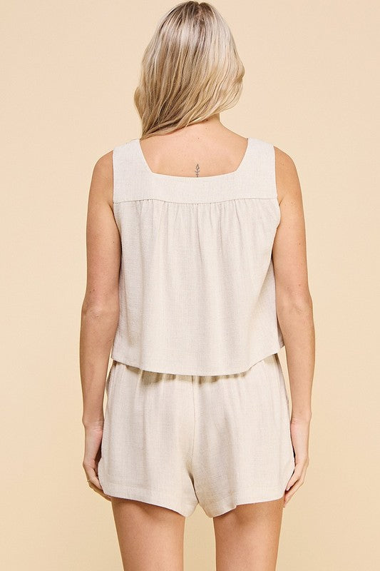 40% Off - Tan Lines & Tequila Tan Linen Tank