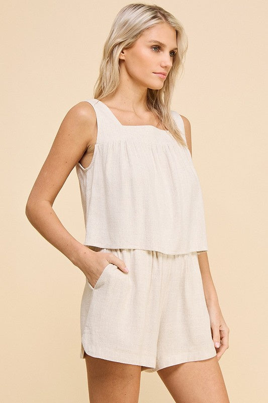 40% Off - Tan Lines & Tequila Tan Linen Tank