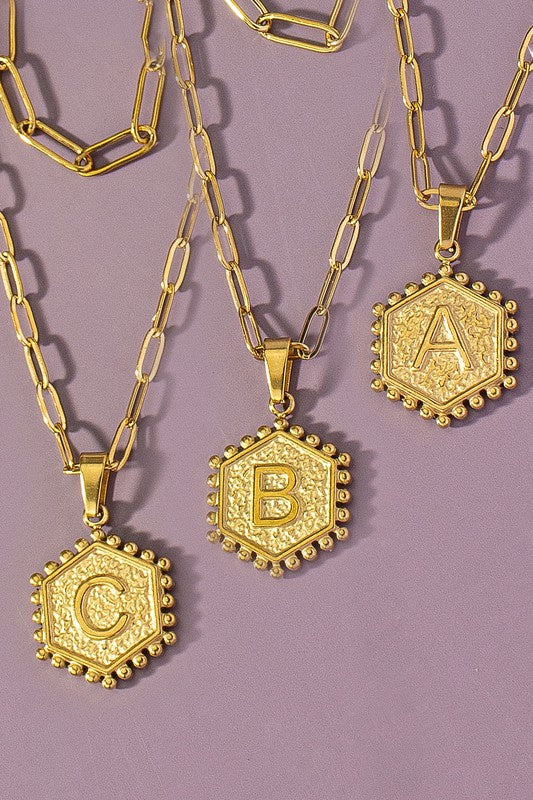 Gold Layered Initial Necklaces