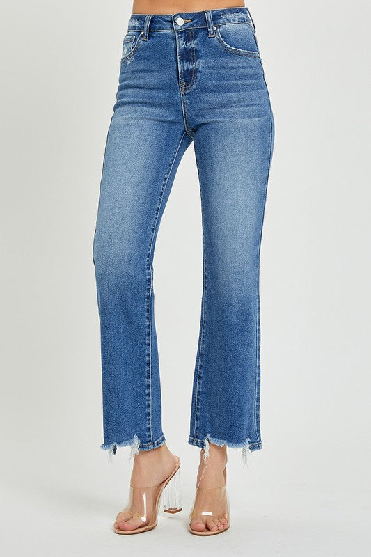 Don't Be So Serious Straight Leg Risen Jeans