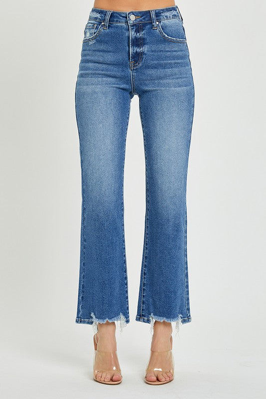 Don't Be So Serious Straight Leg Risen Jeans