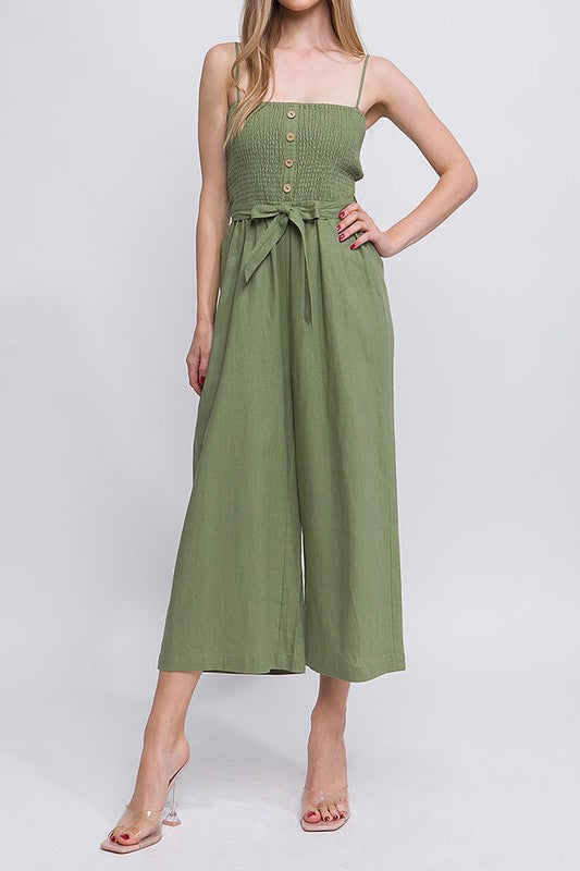 Once Upon A Dream Olive Jumpsuit