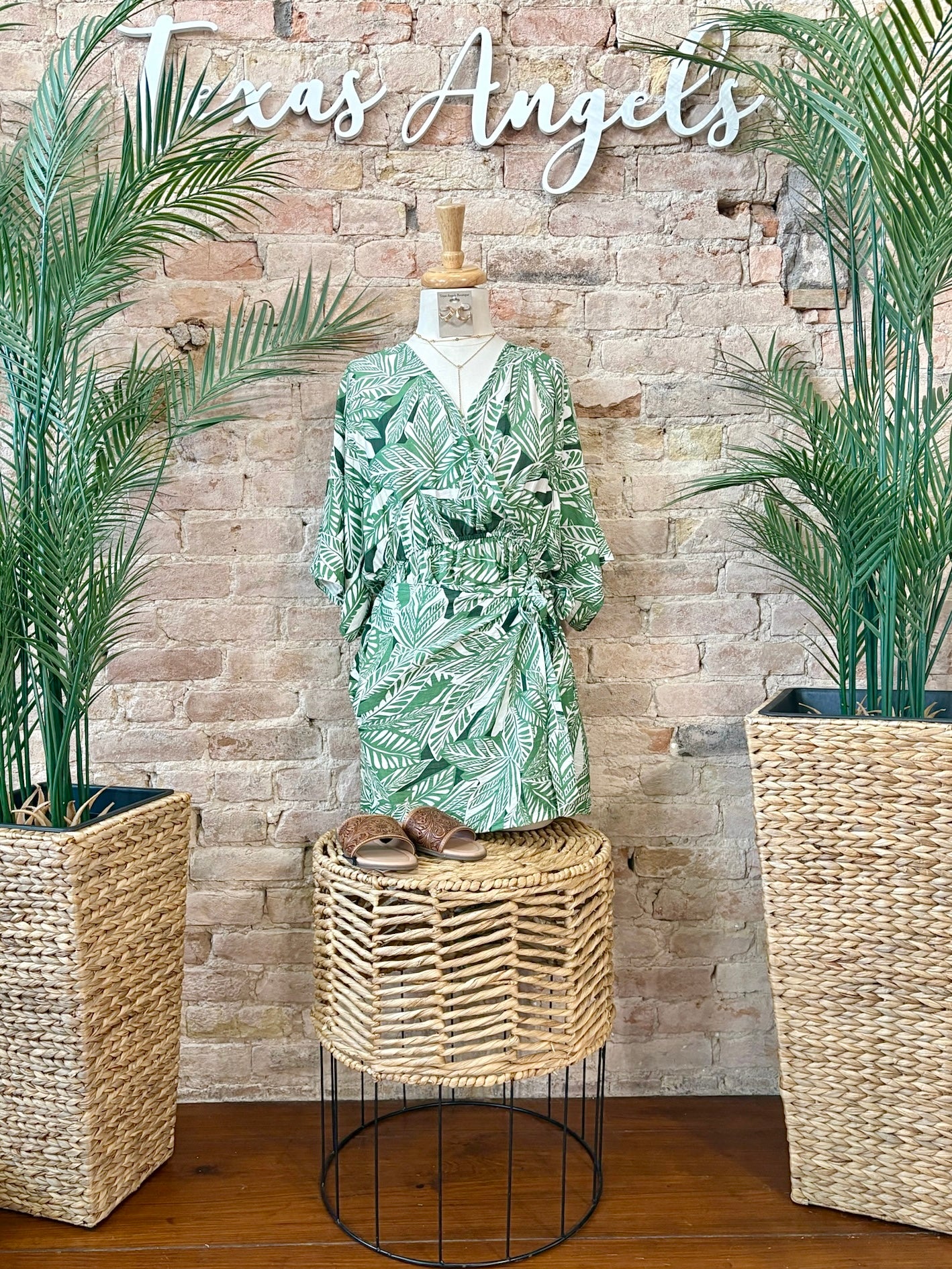 Find Me In Paradise Palm Tree Printed Romper