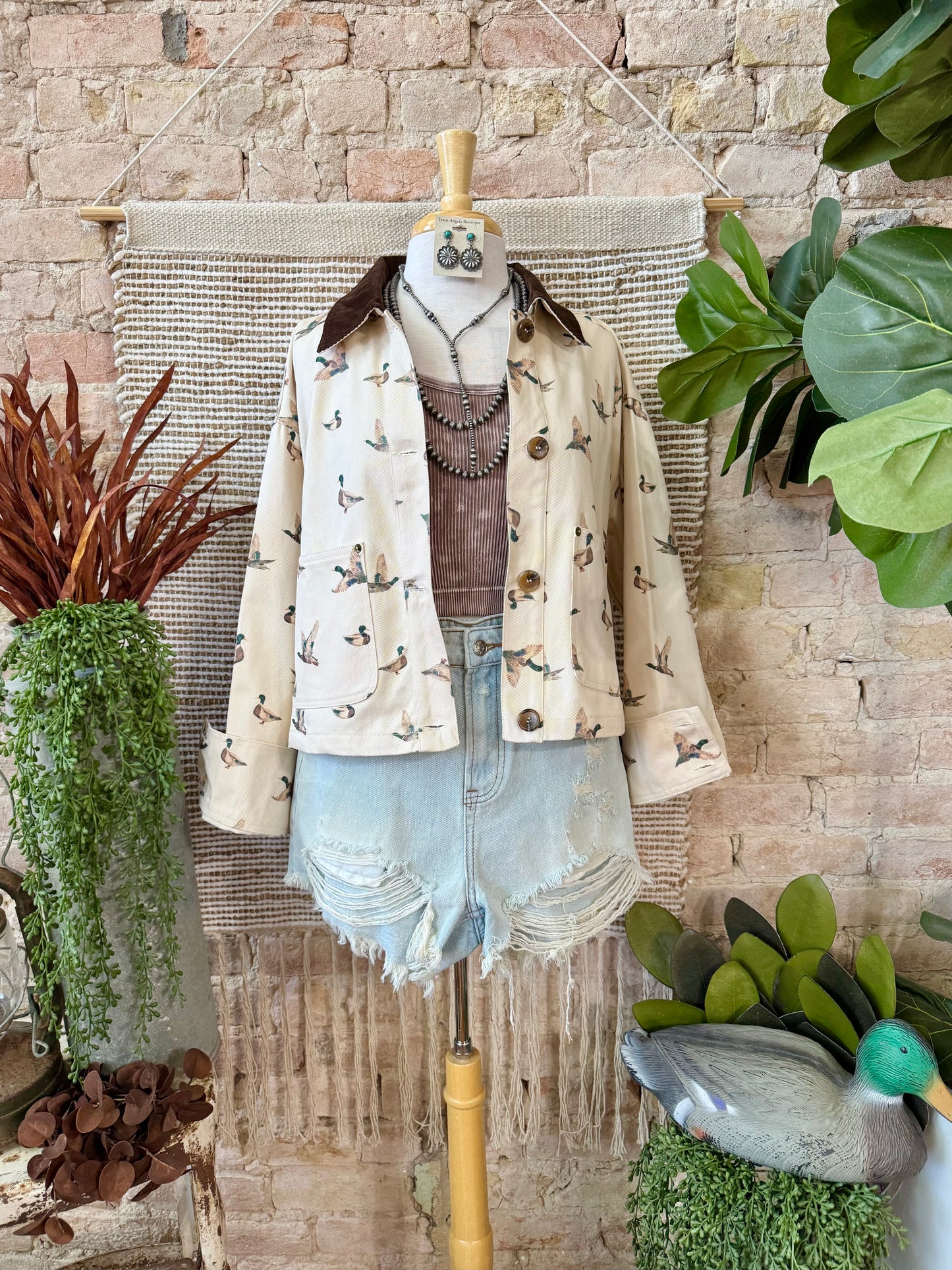 By The Creek Mallard Duck Corduroy Jacket