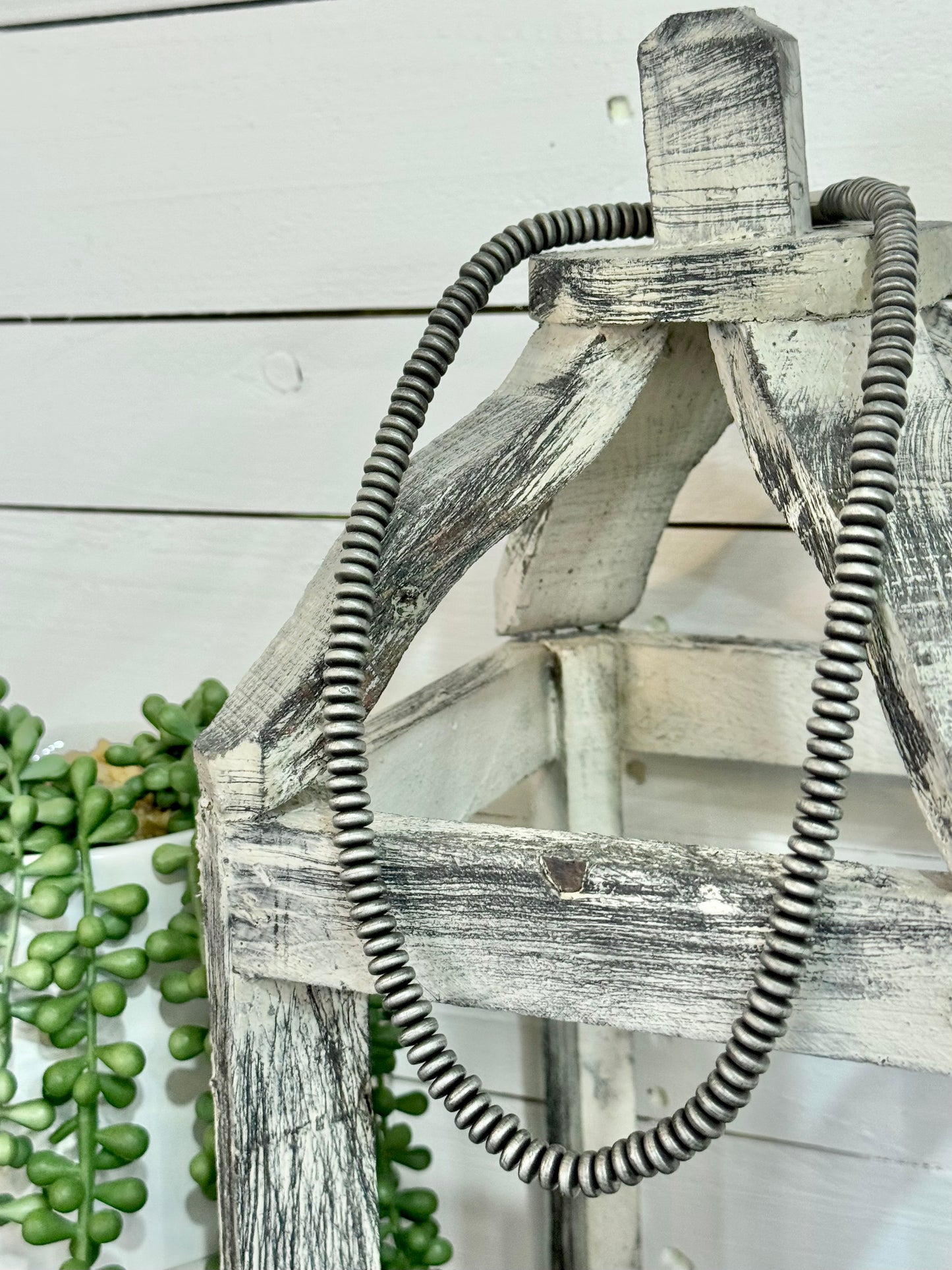 Silver Saucer Pearl Necklace