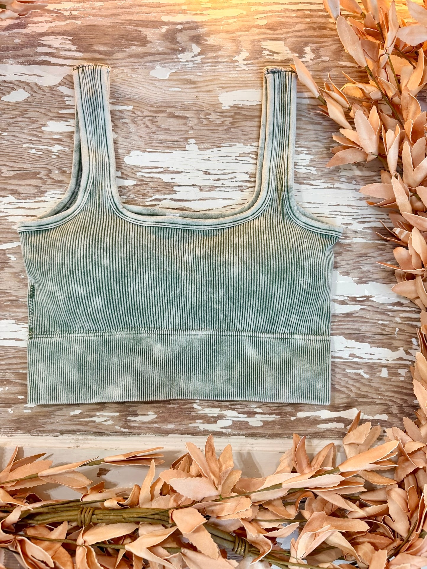 Simple Task Ash Olive Tank Top