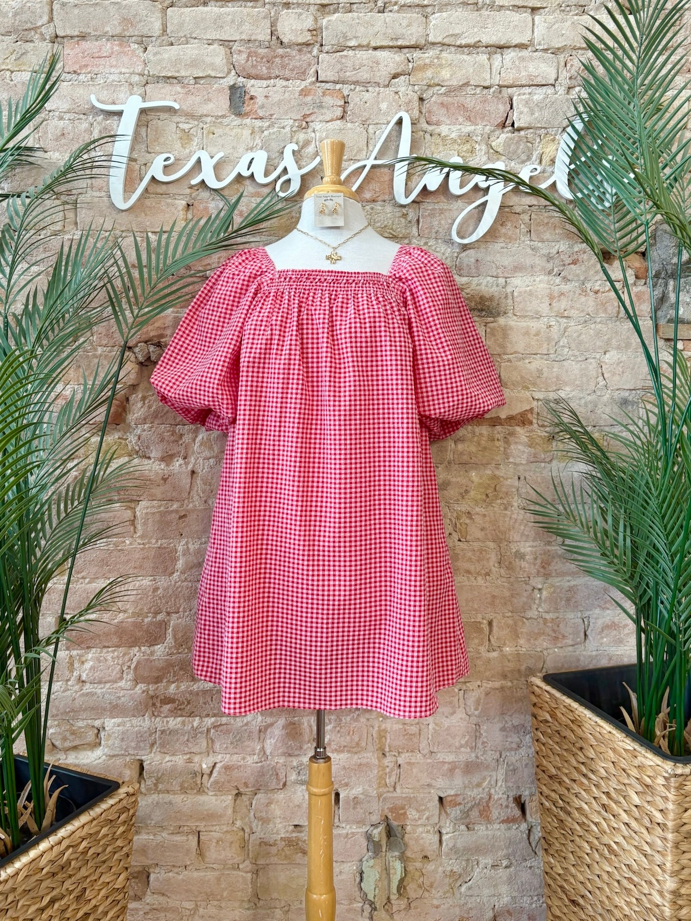 The Right Purpose Red Plaid Dress