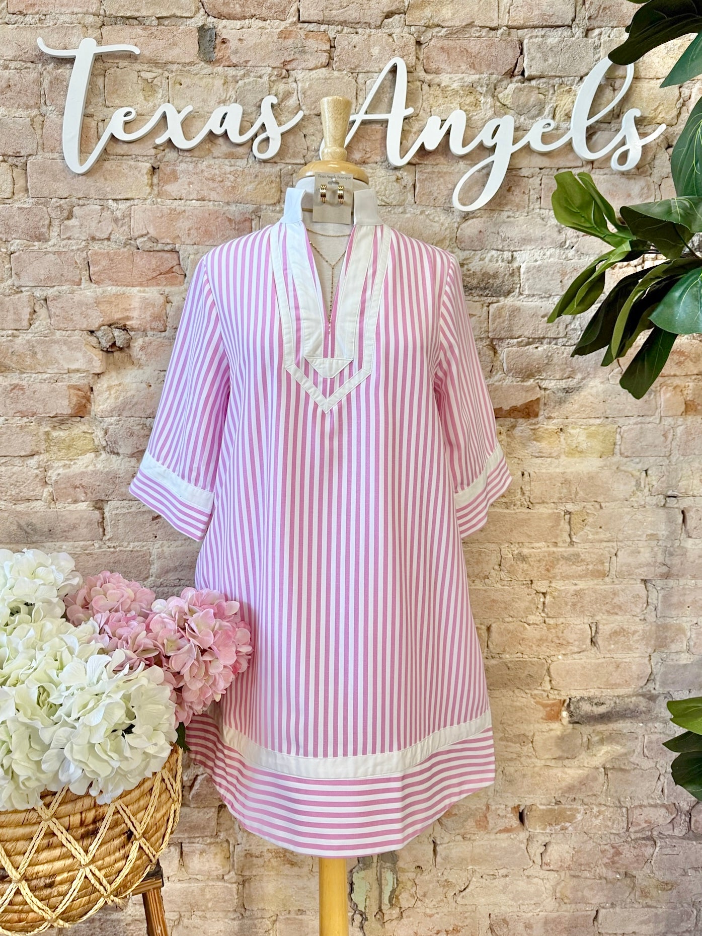Tell Me Something Sweet Pink Striped Dress