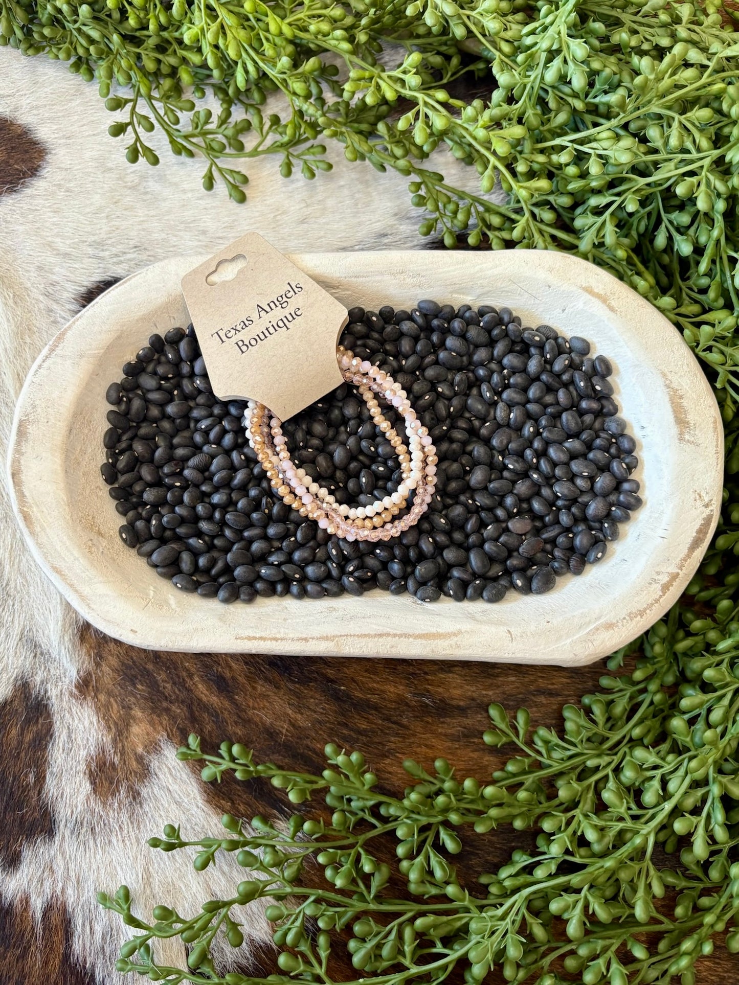 Peach Stretchy Bracelet Set