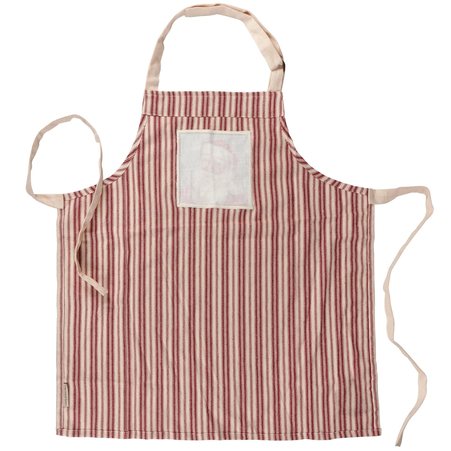 Vintage Santa Red Striped Apron