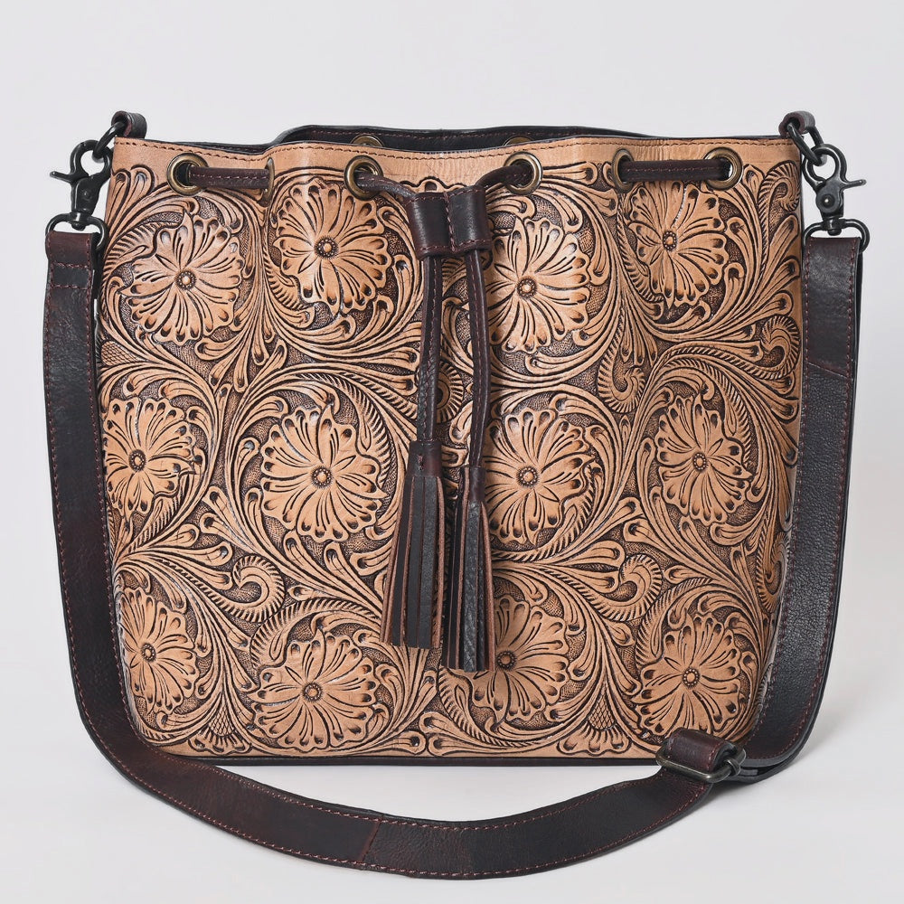 American Darling Tooled Leather Handbag