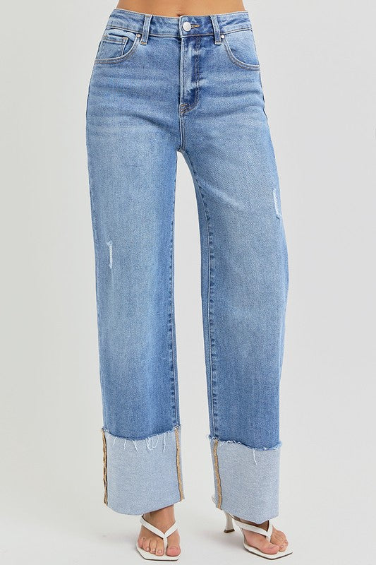 Why Don't Ya Wide Leg Risen Jeans