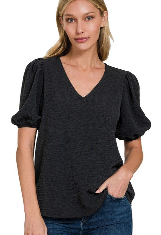 Loving You Is Easy Black Blouse