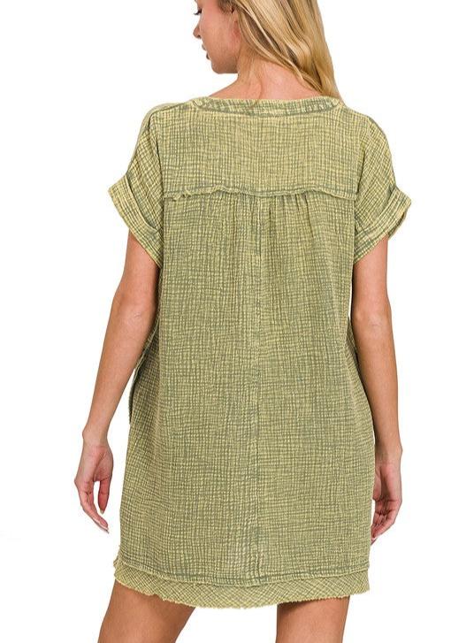 Deep In The Heart Of Texas Olive Dress