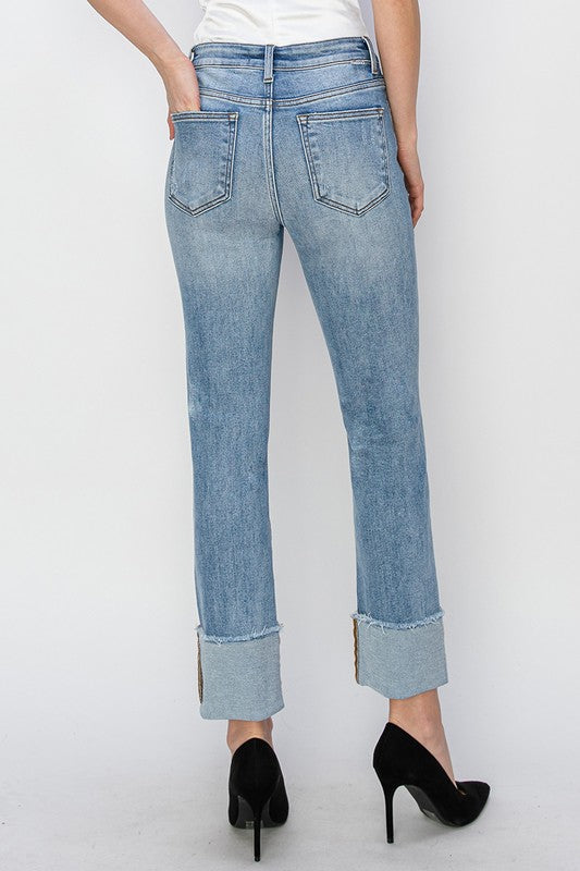 Don't Spoil It Straight Leg Risen Jeans