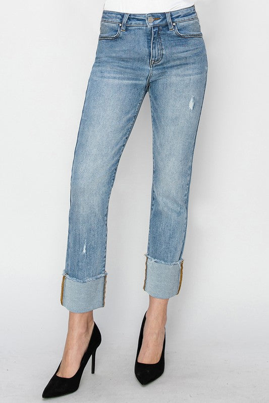 Don't Spoil It Straight Leg Risen Jeans