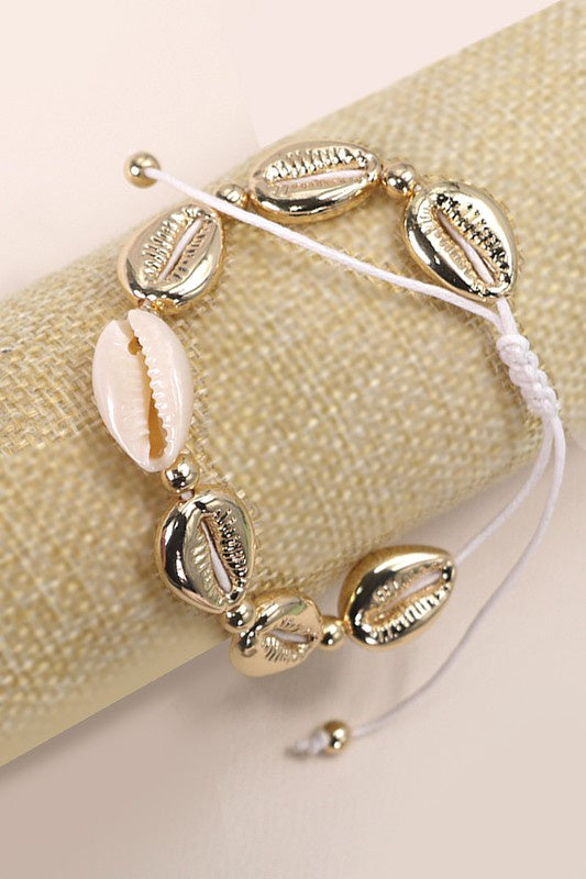 Gold Puka Shell Bracelet/Anklet