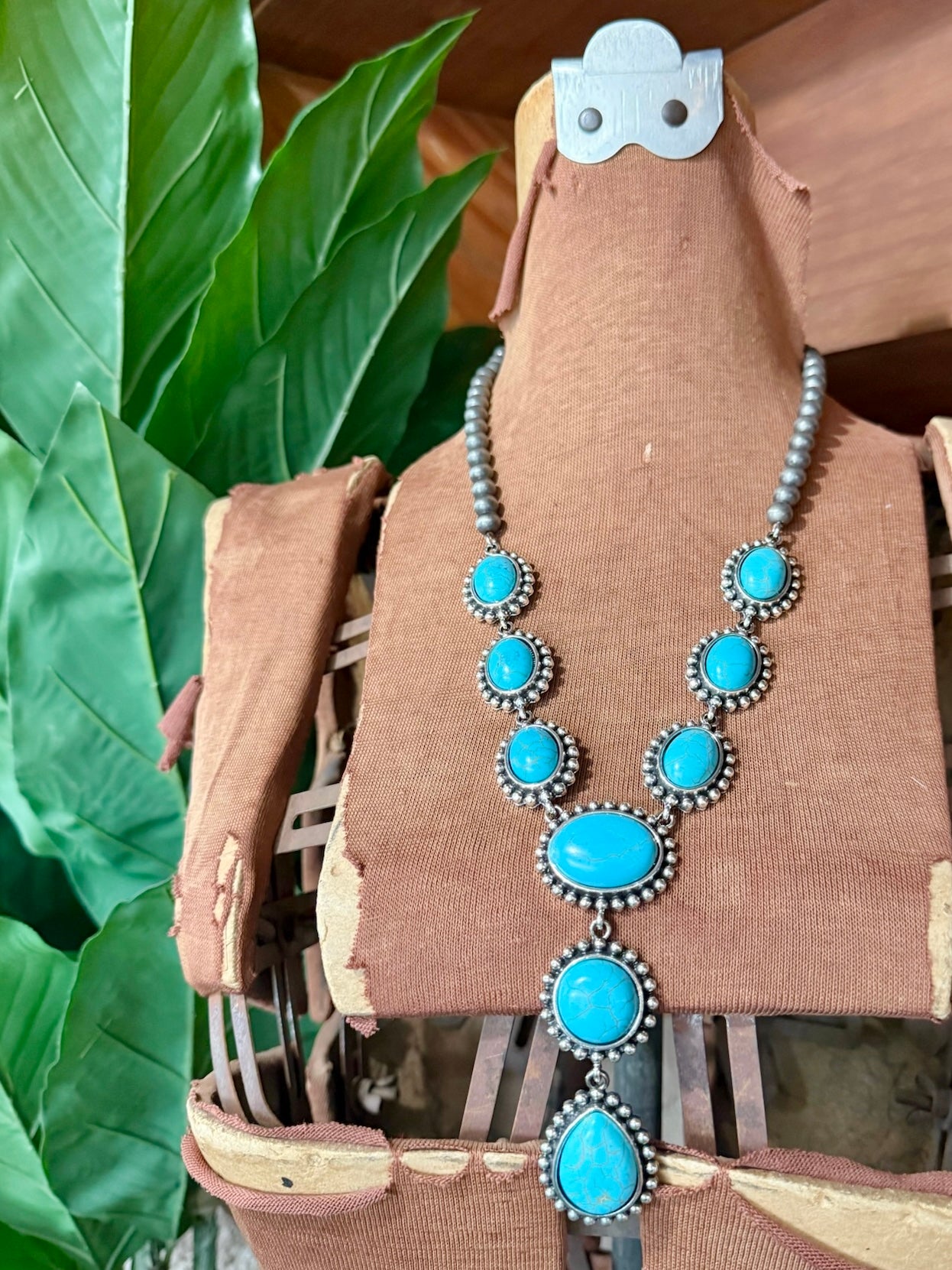 Turquoise Lariat Necklace