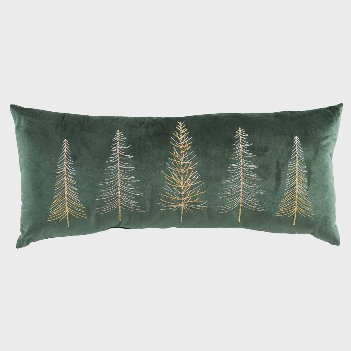 Christmas Tree Green Velvet Pillow