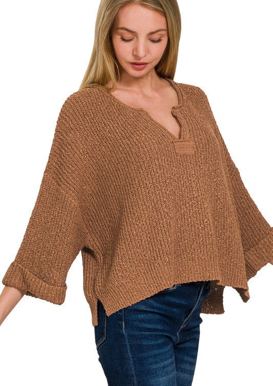 When Ya Know, Ya Know Deep Camel Knit Sweater