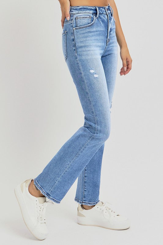 Nothing But Smiles Straight Leg Risen Jeans