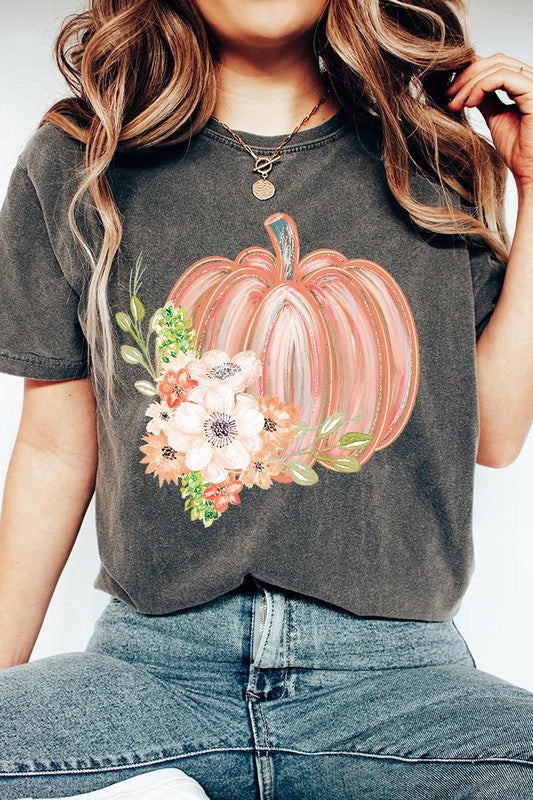 Floral Pumpkin Graphic Tee