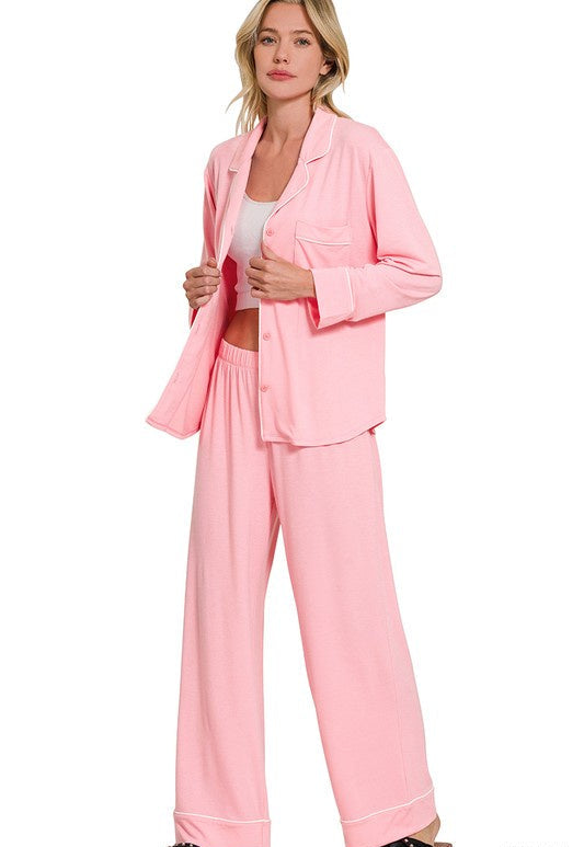 Love Me Like You Do Pink PJ Set