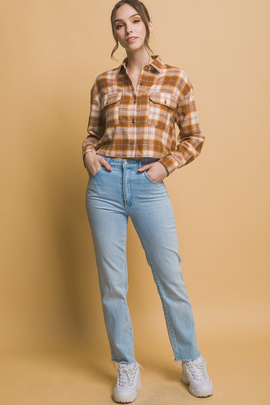 Pumpkin Spice Rust Flannel