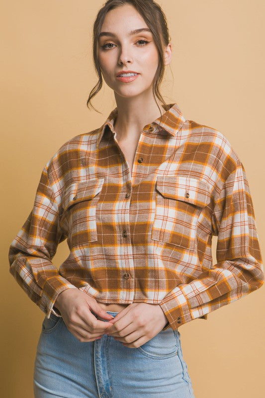 Pumpkin Spice Rust Flannel