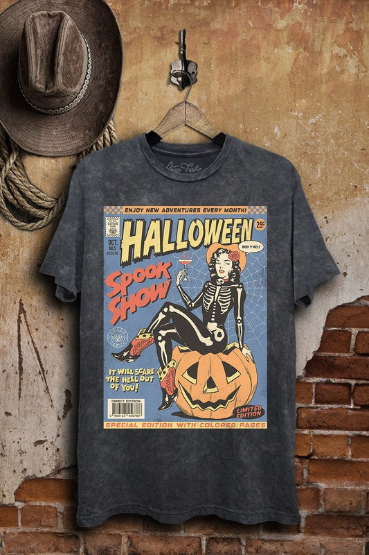 50% Off - Spook Show Black Graphic Tee