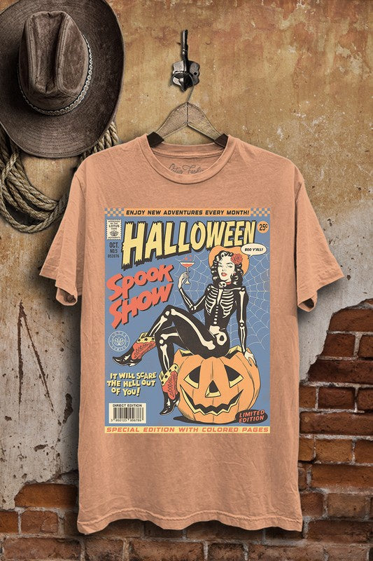 50% Off - Spook Show Orange Graphic Tee