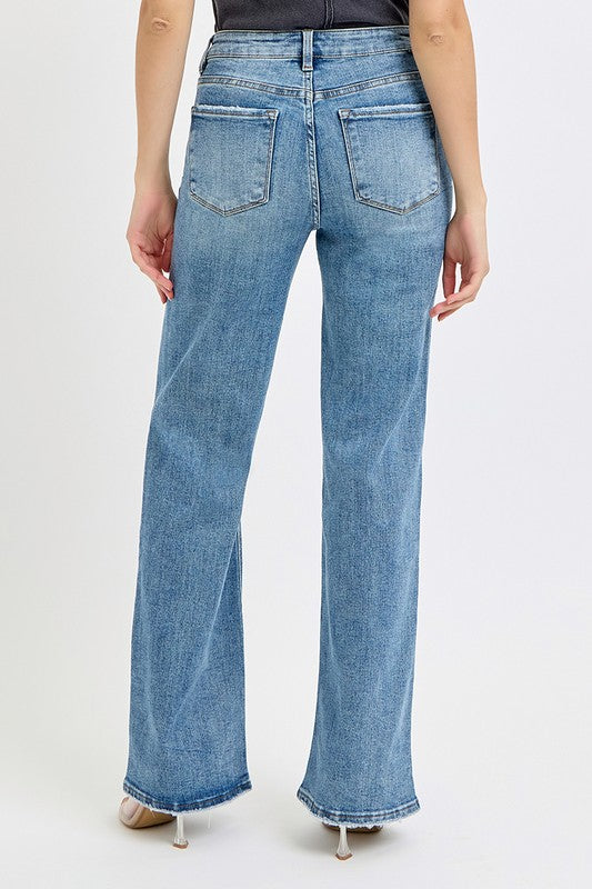 Way Before Your Time Wide Leg Risen Jeans