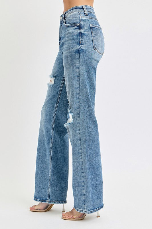 Way Before Your Time Wide Leg Risen Jeans