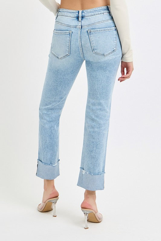 Take A Seat Straight Leg Risen Jeans