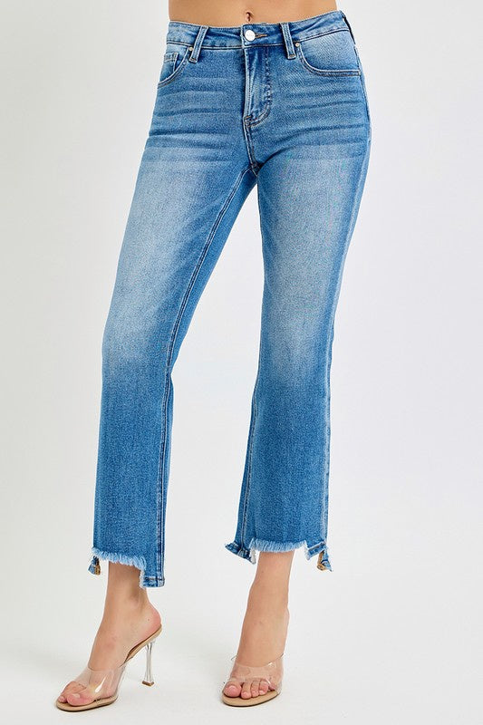 Rise Above It Straight Leg Risen Jeans