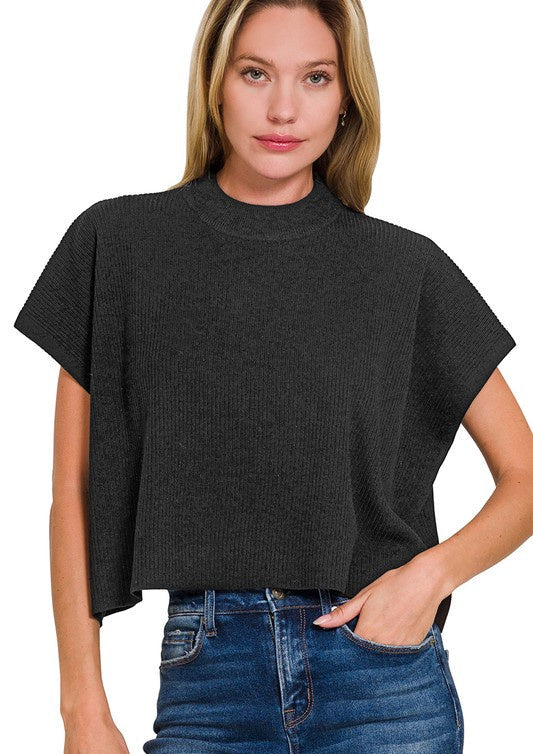 RESTOCK She's From Texas Black Crop Top