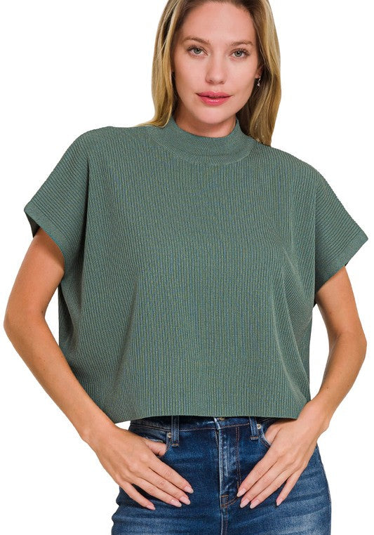 RESTOCK She's From Texas Jade Crop Top