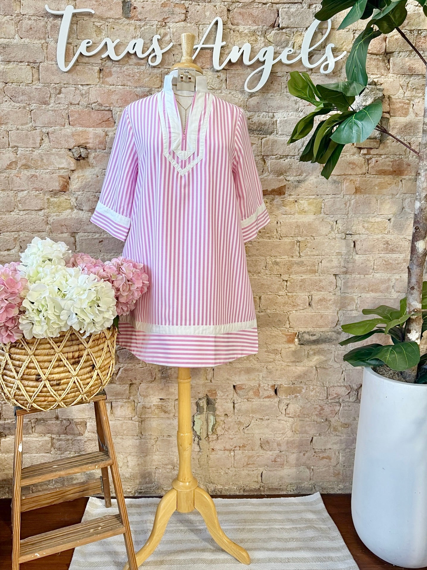 Tell Me Something Sweet Pink Striped Dress