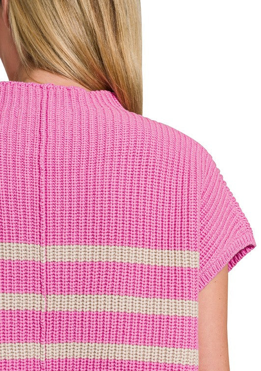 Promises Worth Keeping Pink Striped Knit Top