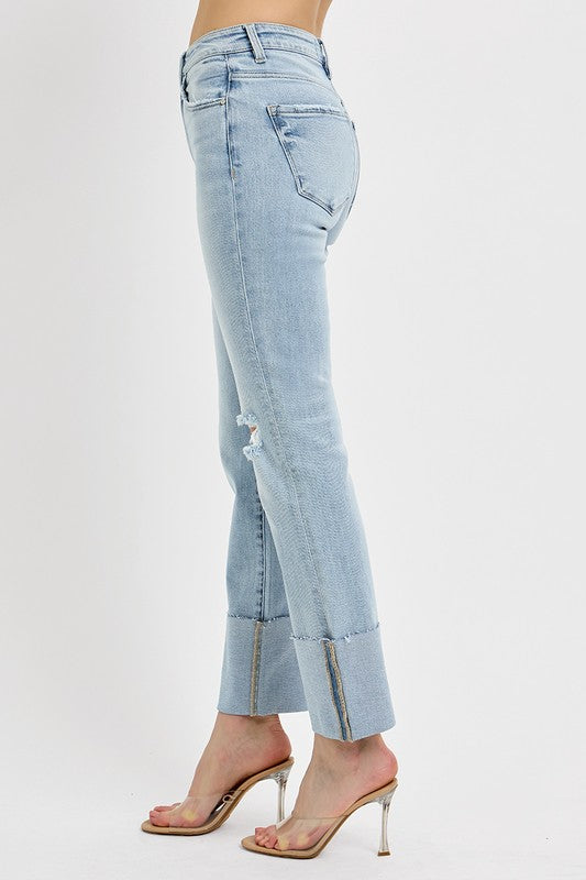 Can You Keep A Secret Straight Leg Risen Jeans
