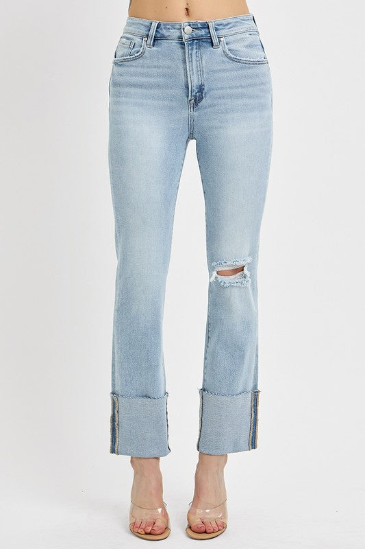 Can You Keep A Secret Straight Leg Risen Jeans